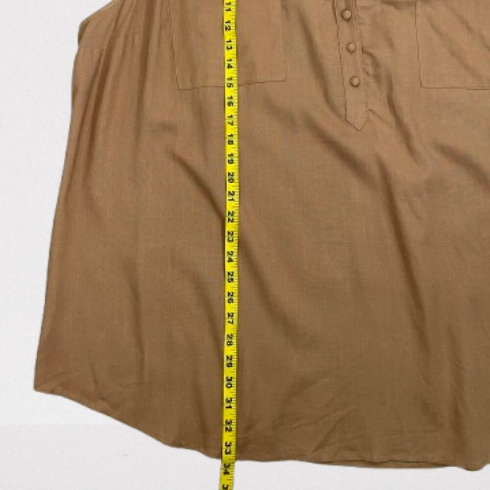 Torrid NEW Harper Linen Blend Pullover Tank Size 5X Light Caramel Color - Picture 9 of 10